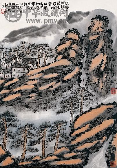 赖少其 山水 镜心 纸本