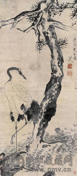 八大山人(款) 松鹤 立轴