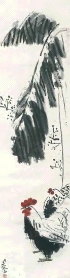 现代 陈子庄 双吉图 轴