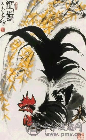 陈大羽 1979年作 迎春图 立轴 设色纸本