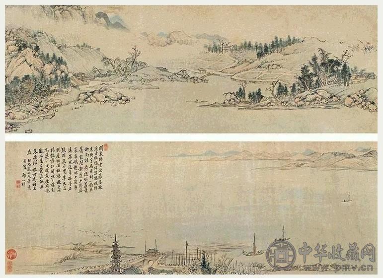 清 邹一桂 长江无尽图 卷