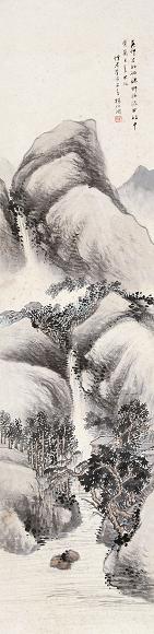杨伯润 山水 立轴 纸本