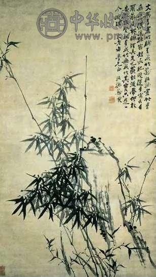 郑板桥 清 竹石 轴