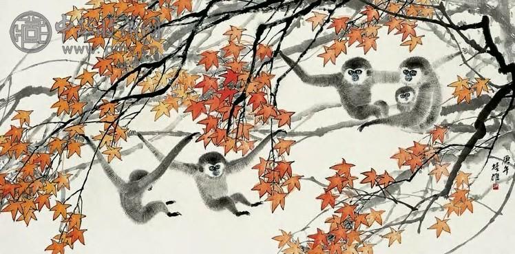 当代 方楚雄 封侯图 镜心