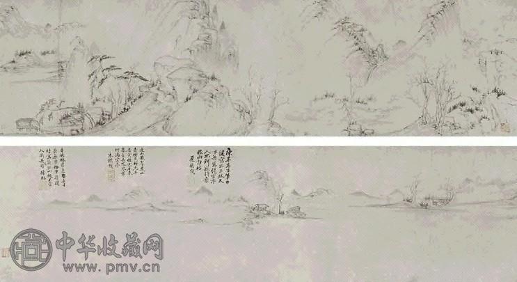 八大山人 花鸟 手卷 水墨纸本