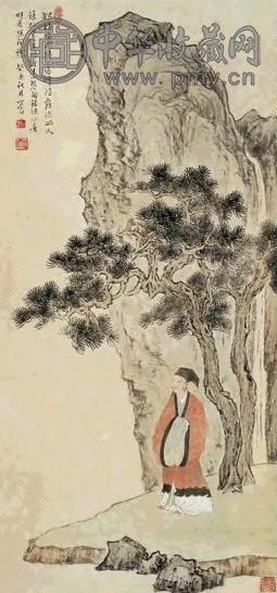 溥儒 1933年作 山水 立轴 纸本