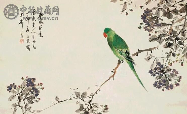 近现代 颜伯龙 春风得意 屏