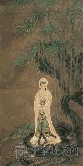 董邦达 观音 立轴 设色绢本