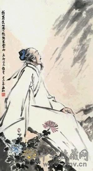 蒋兆和 人物 立轴 纸本