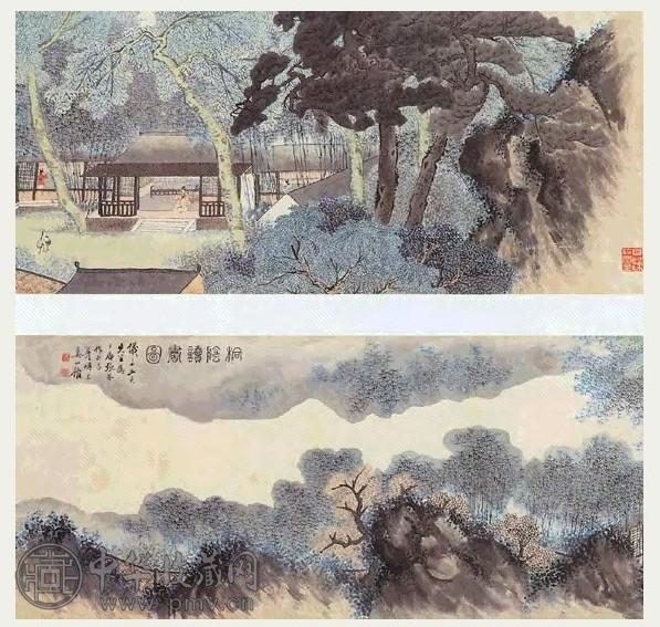 清 张崟 桐荫读书图 卷