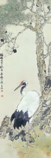当代 杨善深 松鹤图 轴