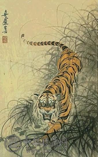 胡爽庵 虎 镜心