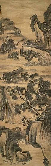 董其昌 山水 轴