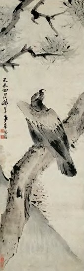 清 高凤翰 松鹰图 轴