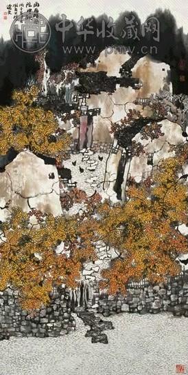 当代 杨延文 雨后晴岚院中秋 镜心