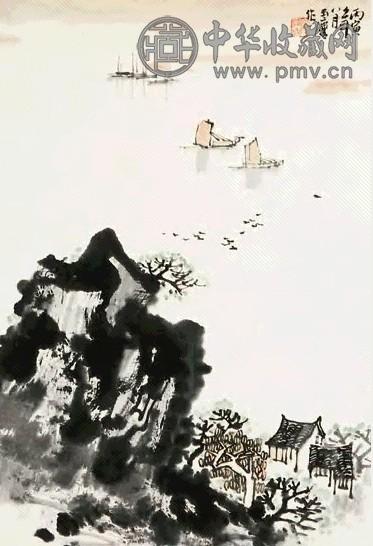 宋玉麟 山水 立轴 纸本