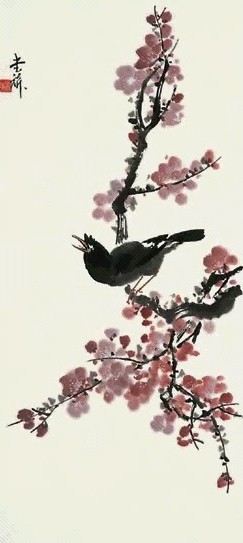 张书旂 花鸟 轴