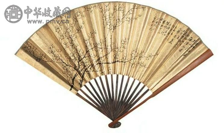 金心兰 书画 扇面 泥金