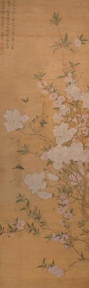恽寿平(款) 花鸟 立轴