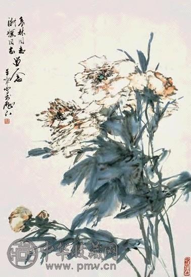 孙蛮 花卉 镜心 设色纸本