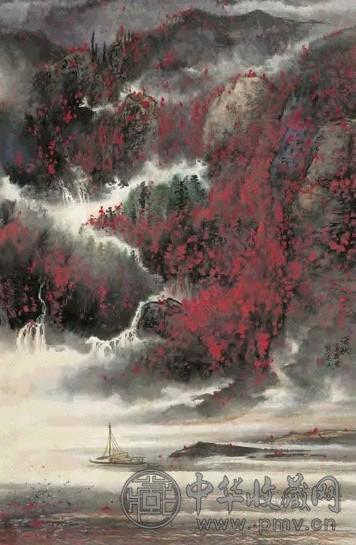 徐志文 1997年作 泊秋 立轴 纸本