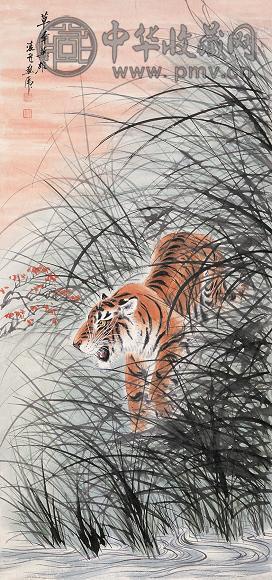 慕凌飞 草泽英雄 镜心 设色纸本