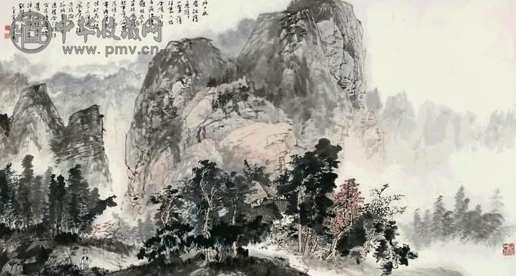 江兆申 1979年作 兆山幽处图 镜心 纸本