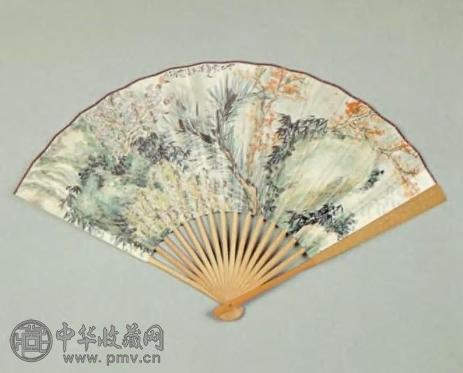 姚华 空山清露 成扇