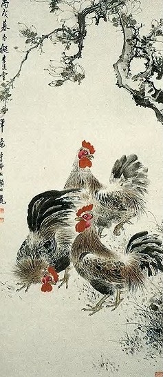 颜伯龙 大吉图 轴