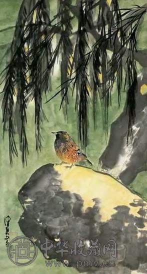当代 陈佩秋 花鸟 轴