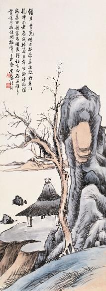 林纾 山水 立轴 纸本