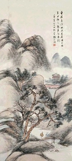 杨伯润 山水 轴