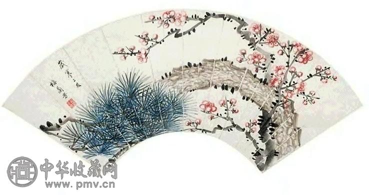 梅兰芳 岁寒三友 立轴 纸本