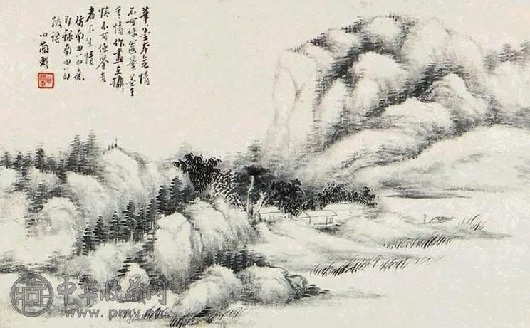 金心兰 山水 立轴 纸本