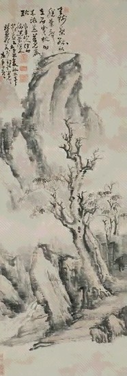 高凤翰 乙卯(1735年)作 秋思图 立轴 水墨纸本