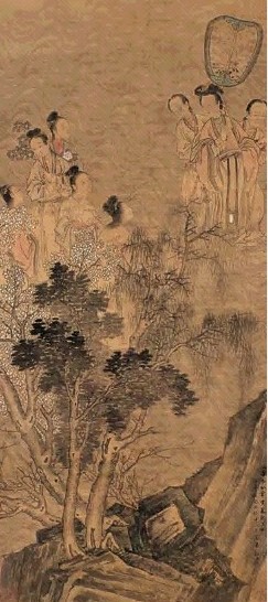 吴榖祥 山水人物 立轴 绢本