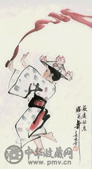 杨之光 欢庆 立轴 设色