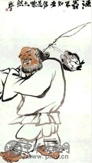 贾又福 渔翁图 轴