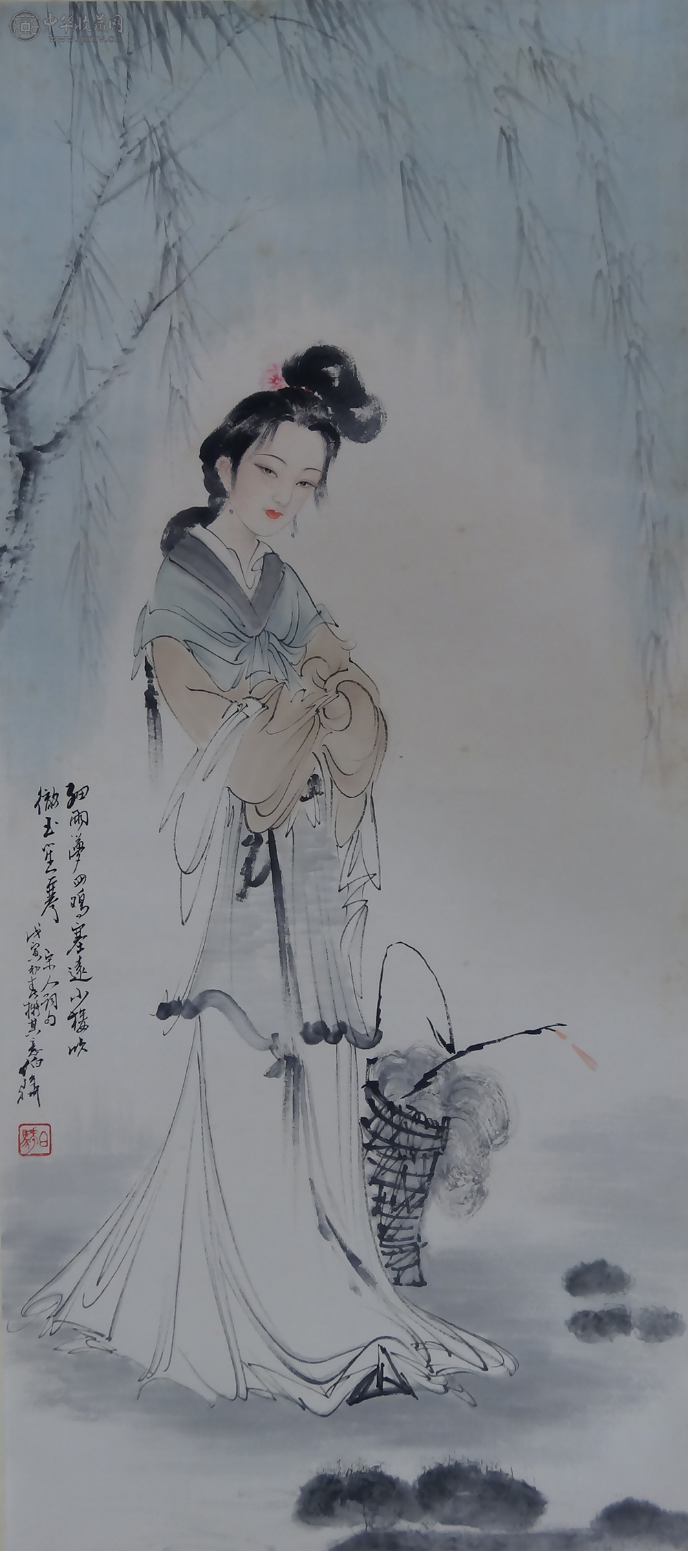 白伯骅《仕女图》42x91cm 1
