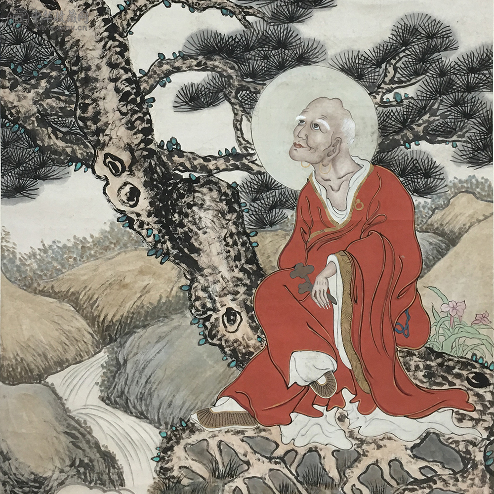 黄山寿《招福仙僧图》136x69cm 藏家展厅收藏资讯|艺术家|书画家