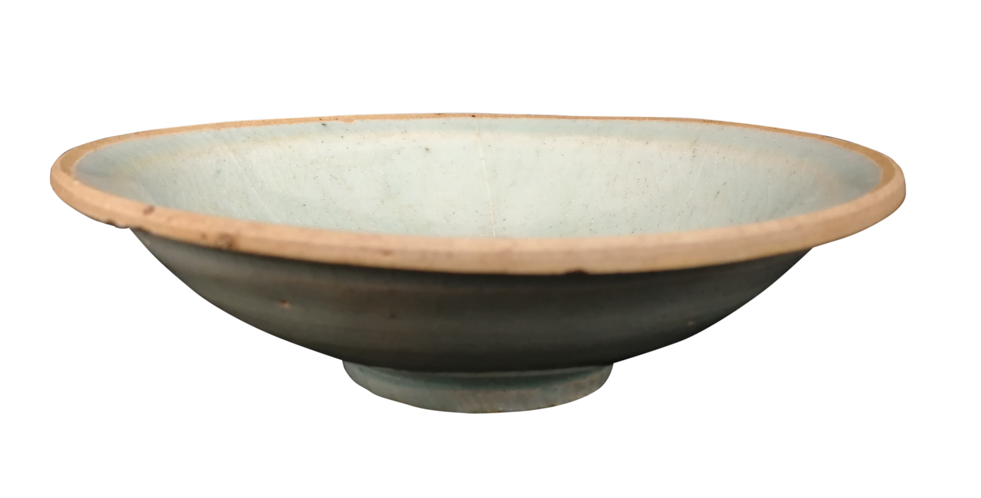 湖田窑影青芒口碗