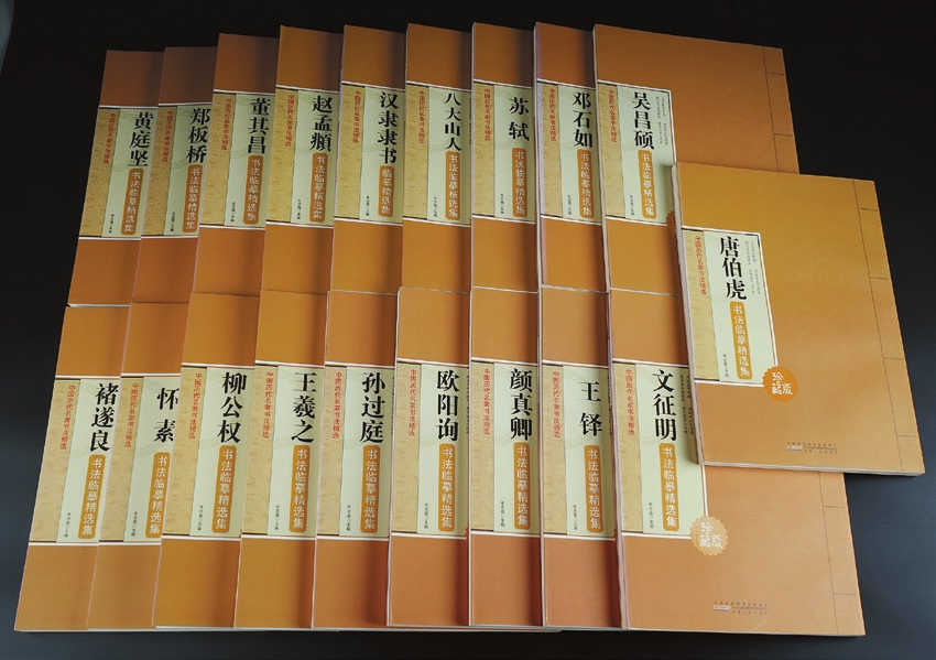 2016年安徽人民出版社原版初印《中国历代名家书法精选》一组19册