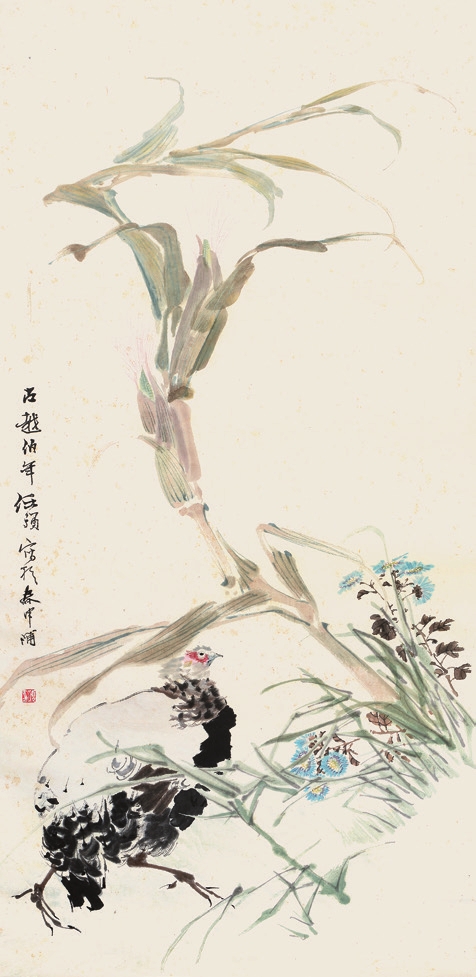 任伯年 花鸟 木板水印