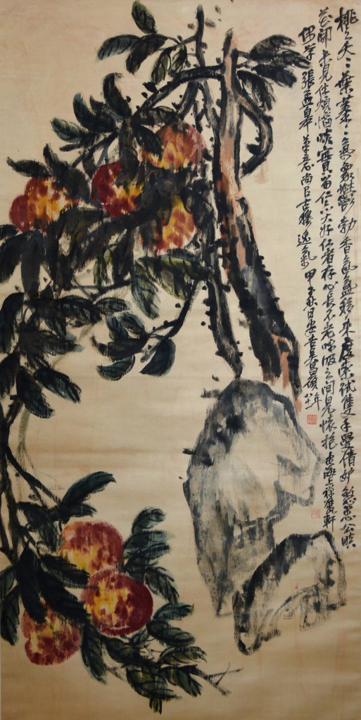 吴昌硕  千年寿桃