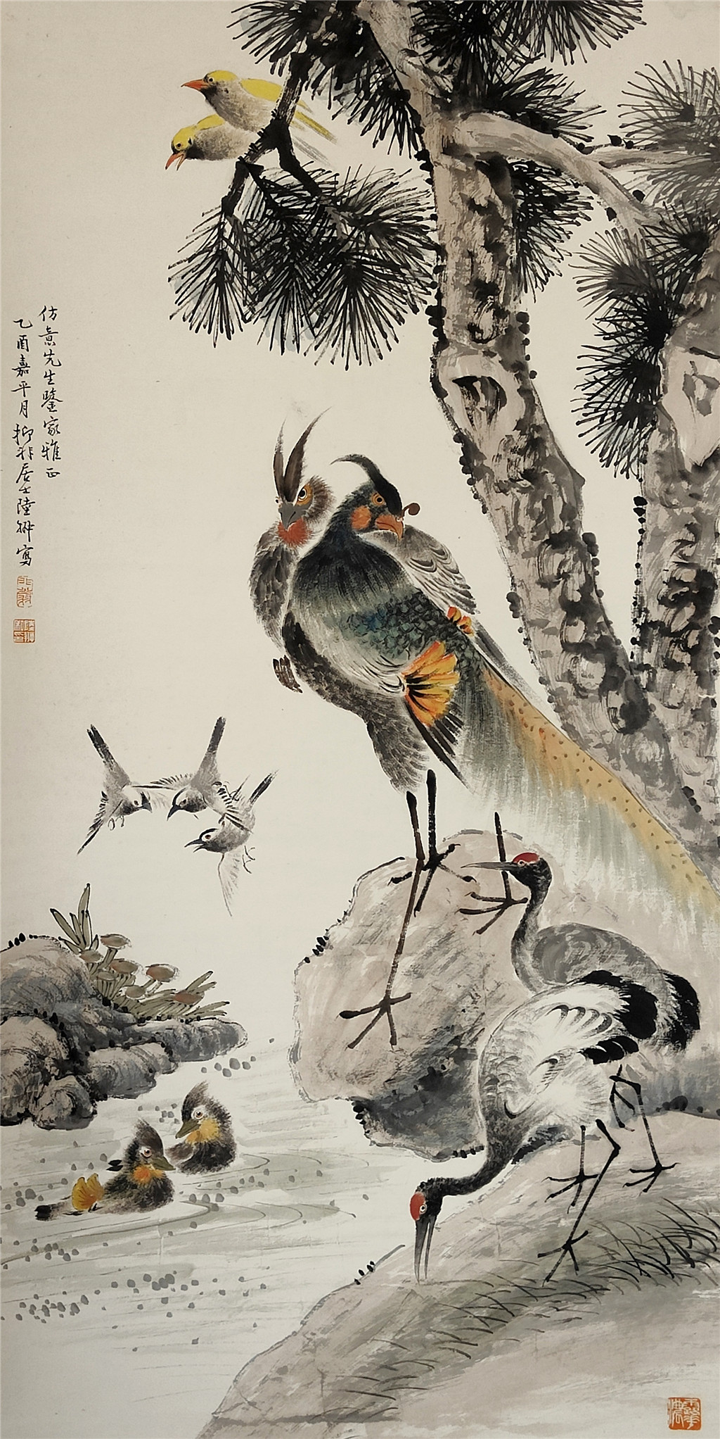 陆抑非     花鸟  