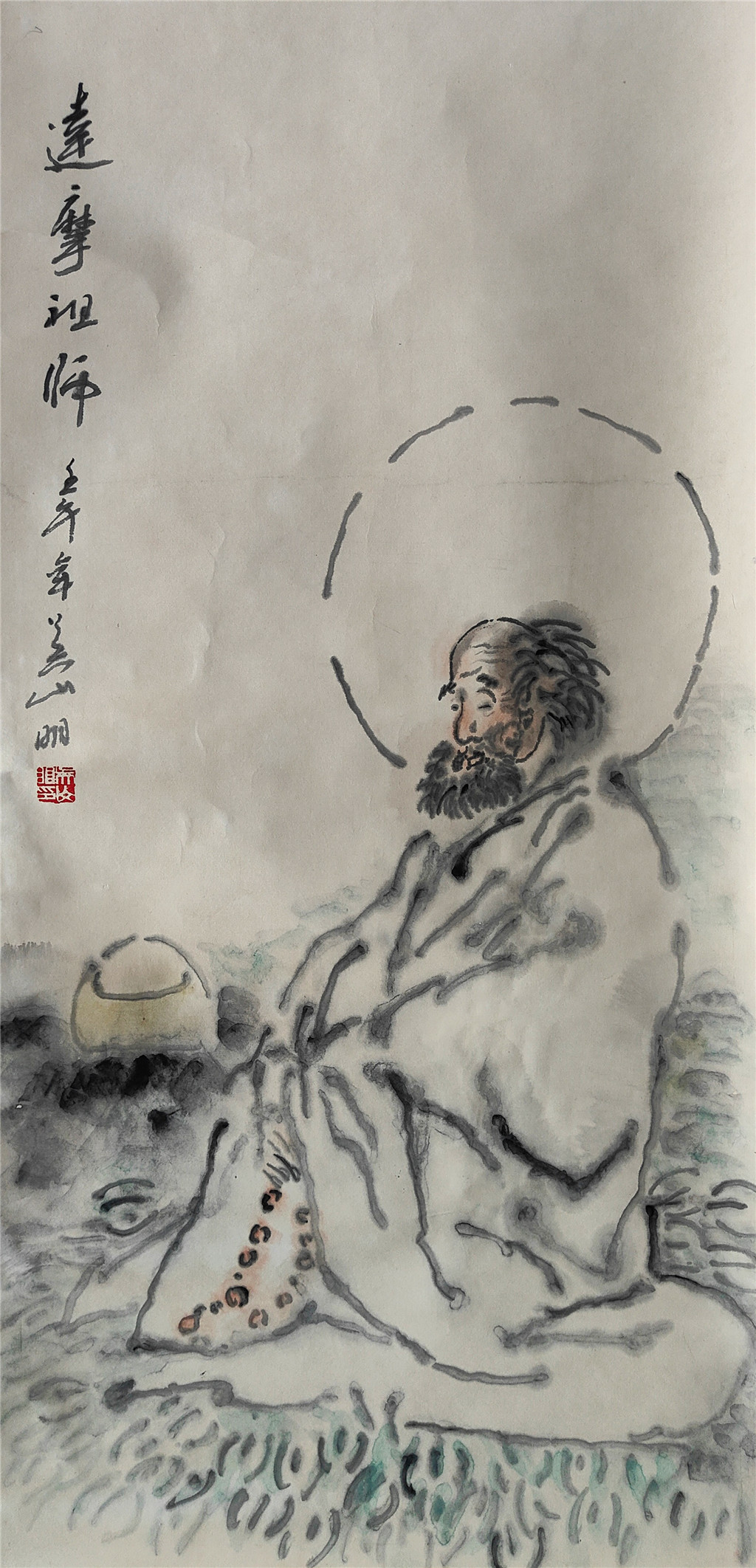 吴山明      达摩