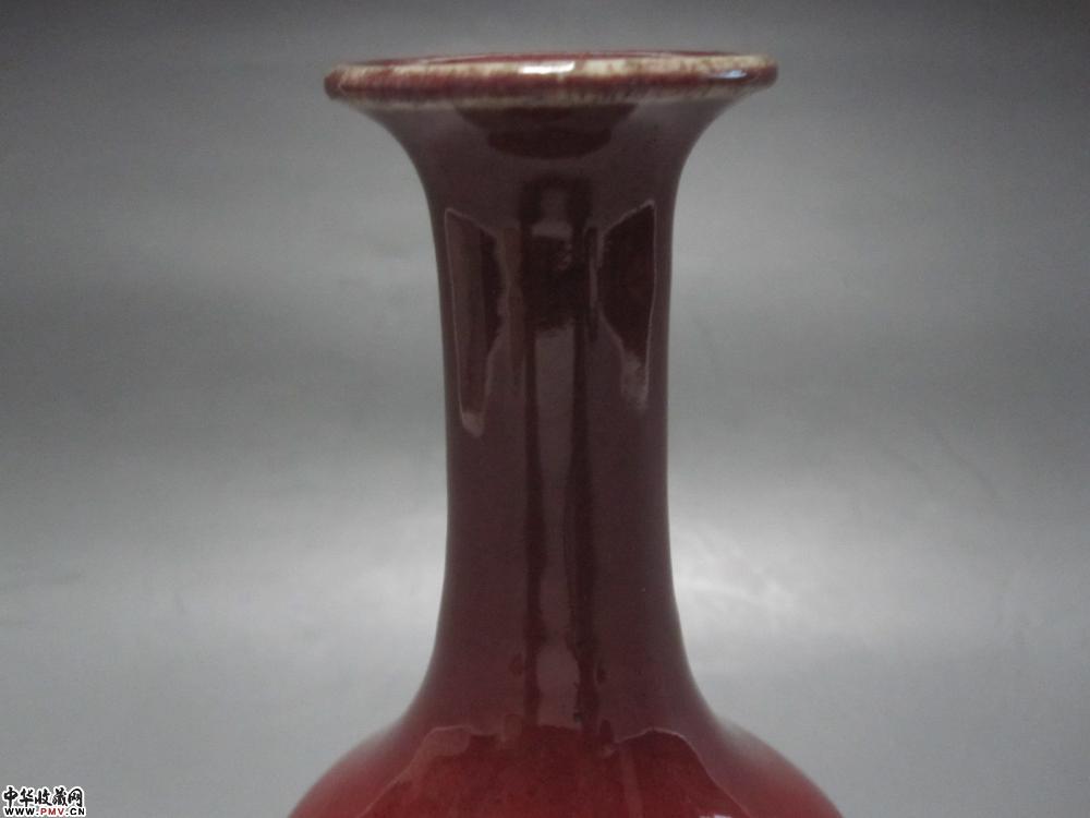 清乾隆郎窑红釉荸荠瓶《已售》 藏家展厅收藏资讯|艺术家|书画家|书画