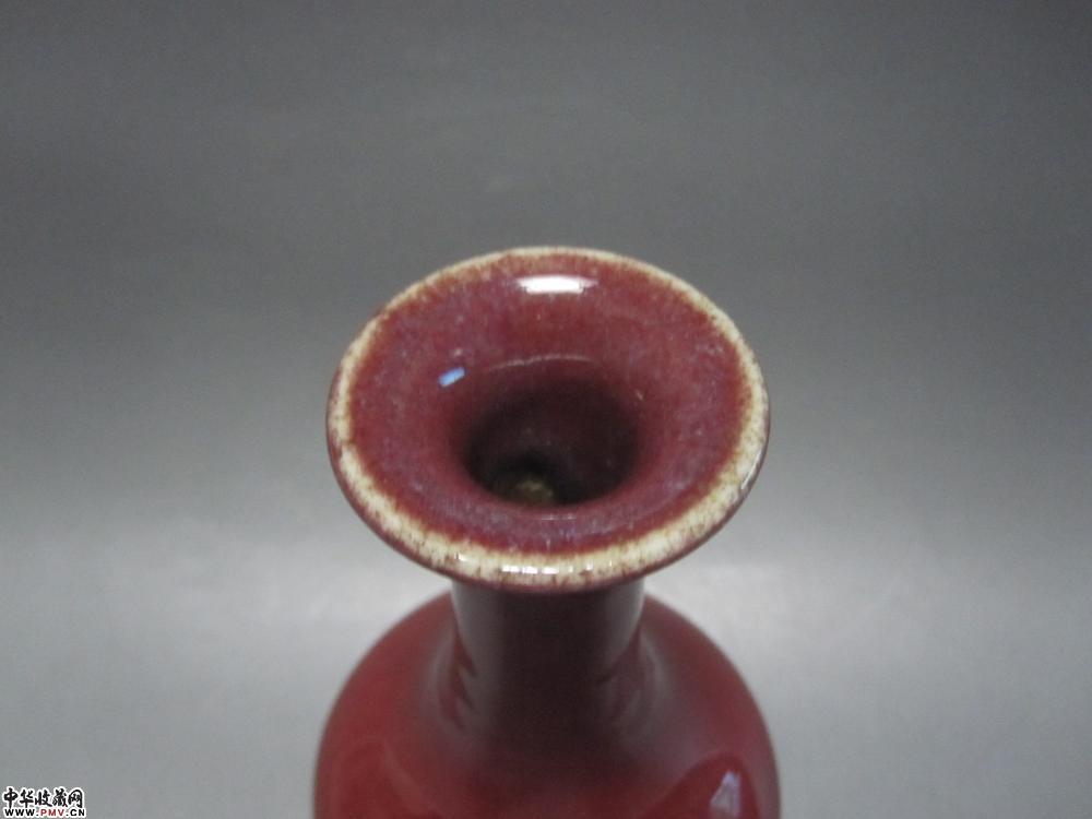 清乾隆郎窑红釉荸荠瓶《已售》 藏家展厅收藏资讯|艺术家|书画家|书画