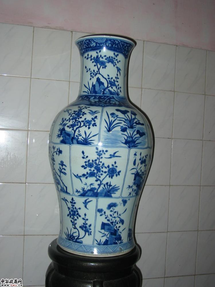 清青花21开光大瓶