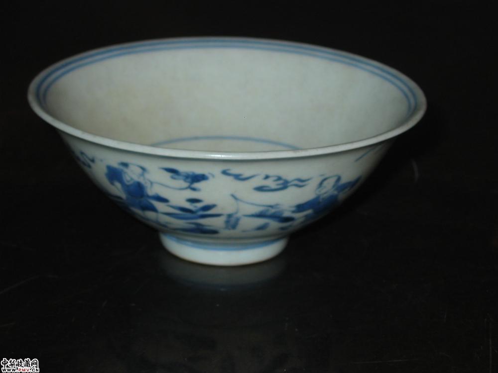 明福字婴戏图碗